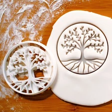 Tree of Life Cookie Cutter - Celtic earth cycle of life Yggdrasil Genesis heaven