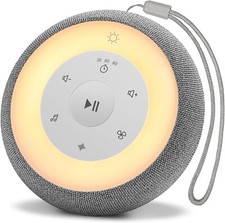 Portable Baby Sound Machine with Night Light, 28 Soothing Sounds with Volume Con