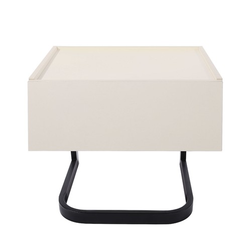 Mesita de noche moderna dormitorio mesa auxiliar con cajón rectangular mesita de noche - Imagen 4 de 24