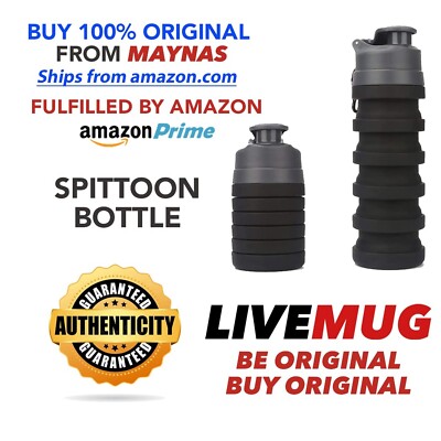 Spittoon for Chewing Tobacco | Portable Spit Cup, Collapsible Silicone Dip  Sp