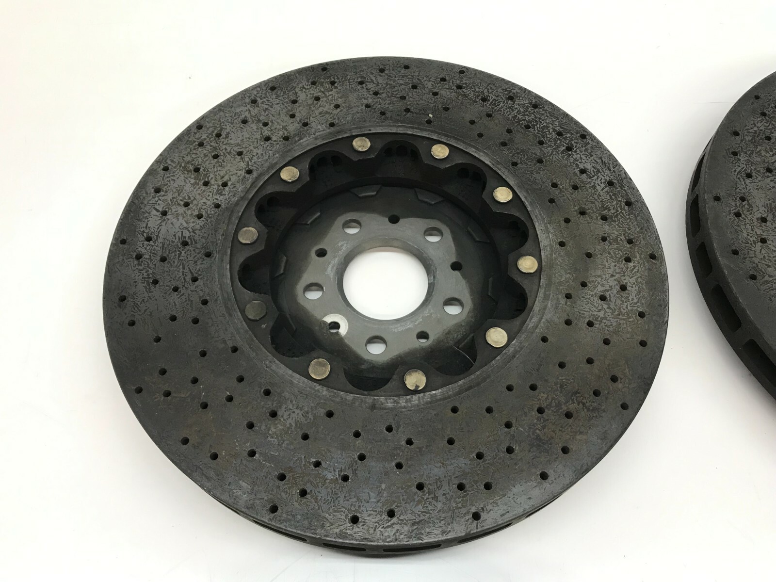FERRARI 458 ITALIA SPIDER FRONT REAR CARBON CERAMIC BRAKE DISC SET OEM 281121