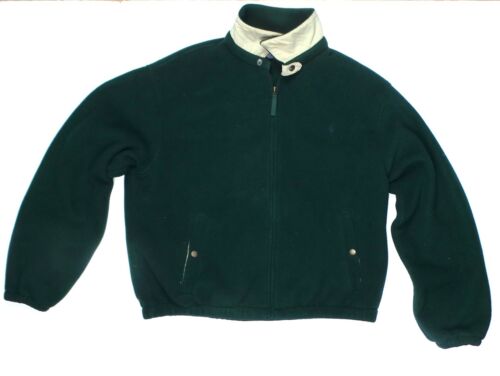 Vintage Polo Ralph Lauren Mens Polartec Fleece Green Bomber Jacket XL | eBay