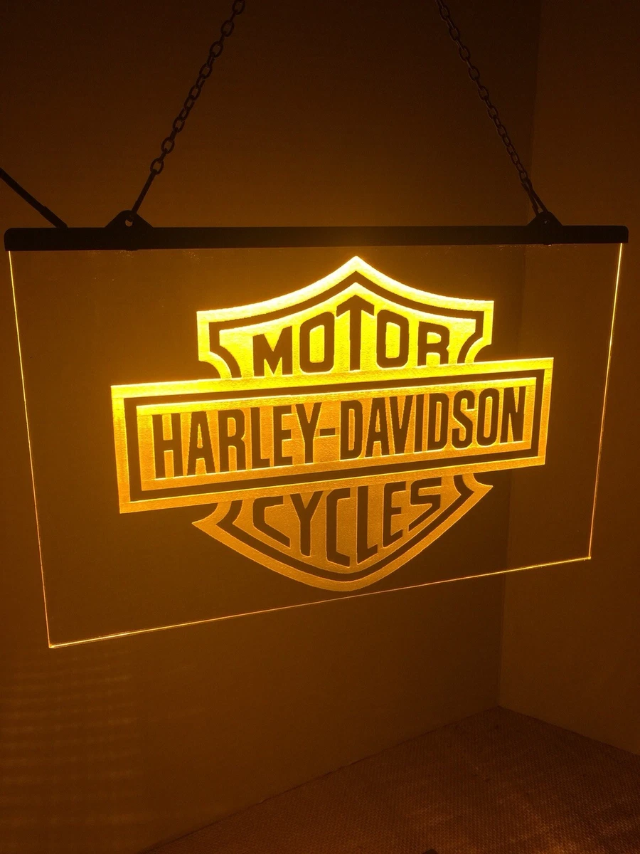 Led harley sale davidson sign
