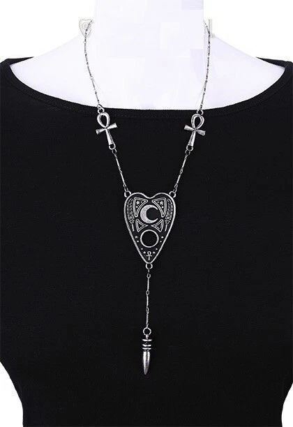 Collar Restyle Goth Ouija Spirit Board con Ankh, Cruz, Karnak y Péndulo Foto 3 de 3
