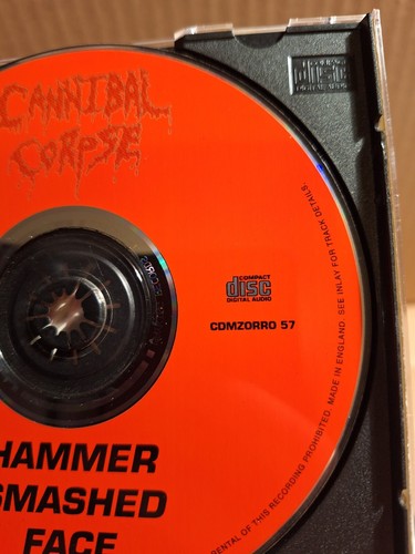 CANNIBAL CORPSE Hammer Smashed Face ZORRO 57 UNCENSORED CD 1993 six feet under - Picture 7 of 11