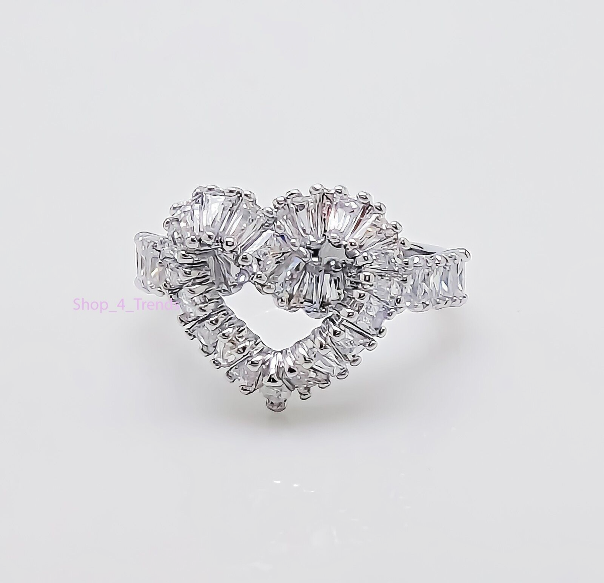 New 100% SWAROVSKI 5648292 Rhodium White Gems Heart Matrix New 100% SWAROVSKI 5648292 Rhodium White Gems Heart Matrix