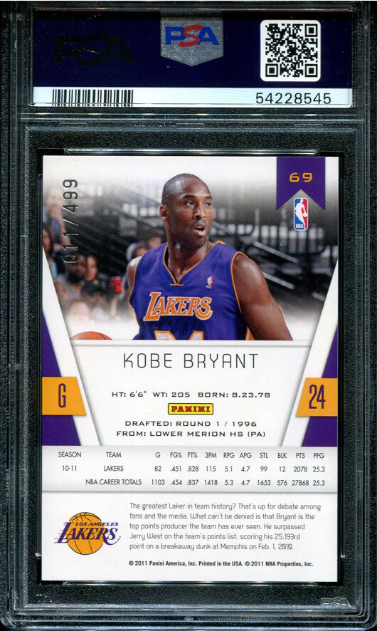 その他 Kobe Bryant Limited Edition PSA 10 Kobe Bryant Limited Edition Psa 10 | eBay