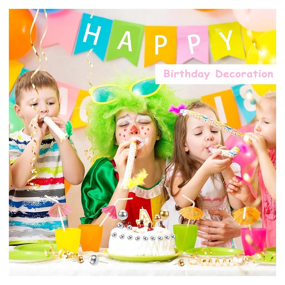 40 Stück Tortendeko Kugeln – Bunte Mini-Ballons, Cake Topper Für Geburtstag & Hochzeit