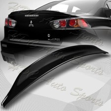 For 08-17 Mitsubishi Lancer Evo 10 Painted Black Rear Trunk Duck Lid Spoiler For 08-17 Mitsubishi Lancer Evo 10 Painted Black Rear Trunk Duck Lid Spoiler