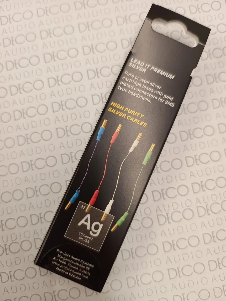 Pro-Ject Lead It Premium Silver Leads Cartridge Wires, set of 4.  DECO - Image 3 of 3