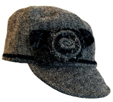 Vintage Setmar New York Ladies Feather Large Flower Hat Medium