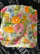 24-27" FABRIC SEAT Chair CUSHION COVER Pillow Pink Orange FLORAL To Finish