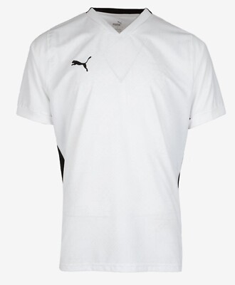 PUMA Men Team-Cup Shirts Athletic White Casual Tee Top Shirt Jersey 70537004