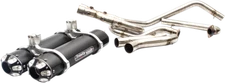 Trinity Racing Black Stage 5 2-2 Exhaust for 2014-2023 Kawasaki KRF 800 Teryx