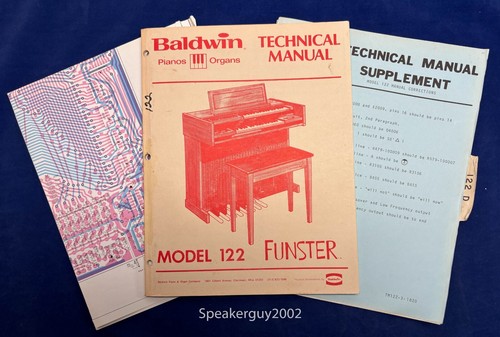 Original Baldwin Organ Technical Manual / Funster - 122 122D -- #1
