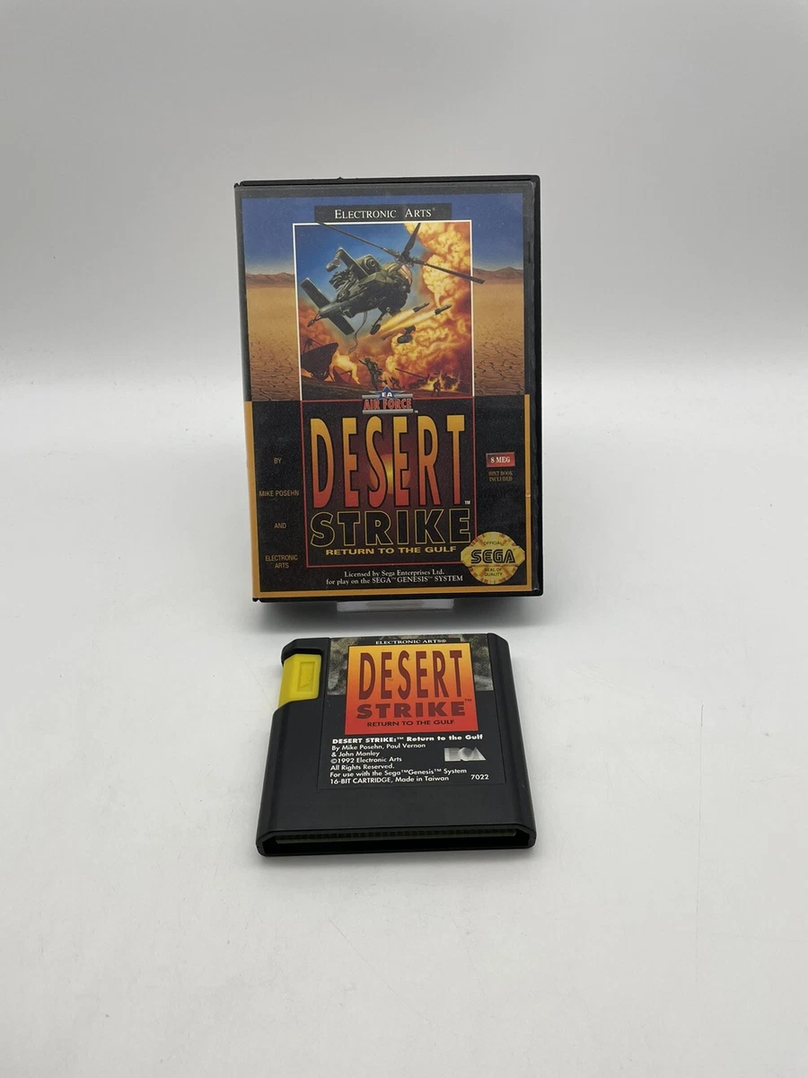 Jeu SEGA MEGA DRIVE - DESERT STRIKE | Version PAL Complète En
