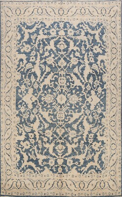 Vegetable Dye Floral Khotan Oriental Area Rug Wool Handmade All-Over Carpet 8x10