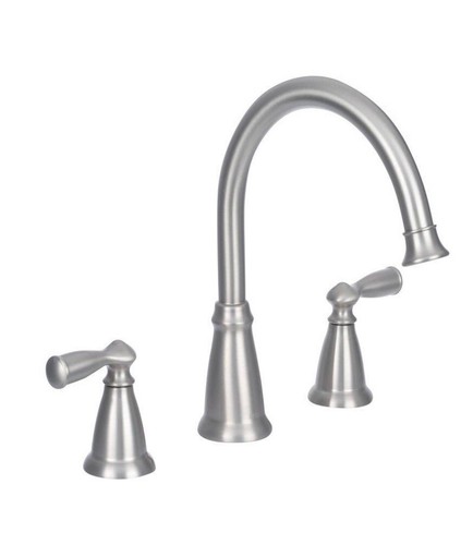 MOEN Banbury 2-Griff Deck-Halterung Hochbogen Römische Wanne Wasserhahn mit Ventil in Spot Re