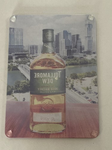 Vassoio Tullamore Rugiada Irlandese Whiskey Vetro Liquore Bartender - Foto 2 di 4