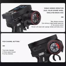 HotRC CT-10B 2.4G Radio Model 10CH RC Transmitter&F-10A Receiver for RC Car