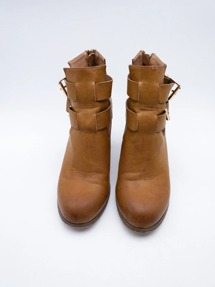 Steve Madden Mujer Botines Tacón Alto Braun Talla 39 Eu Tipo 24867-50 - Imagen 3 de 4