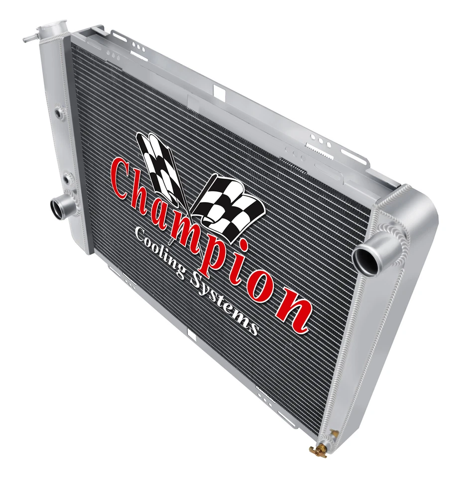 Radiador de 3 filas KR Champion para motor Lincoln Continental V8 1968 1969 #CC6869 Foto 3 de 4