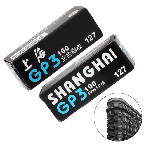 2 Rollen Shanghai GP3 127 schwarz + weiß ISO 100 Rollen Film negativ frisch Neu - Bild 10 von 15