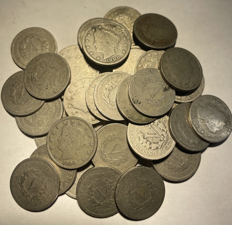 Rare 114+ Year Old Random Liberty V Nickel One Coin US Lot Quick Ship Bid LNL4