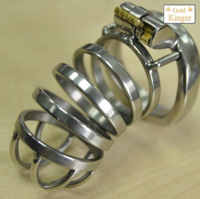 Male Cuckold Lockdown Penis Spring Chastity Cage Sleeve Curve Ring Enhance  Toy | eBay UK