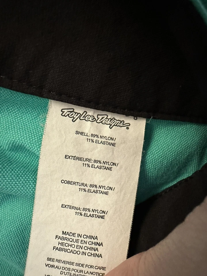 Troy Lee Designs Shorts Women’s 4/5 TLD Downhill Ruckus Shell Turquoise MTB - Image 4 of 4