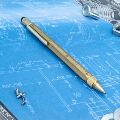Monteverde Kugelschreiber Werkzeugstift mit Stylus - Messing MV35480
