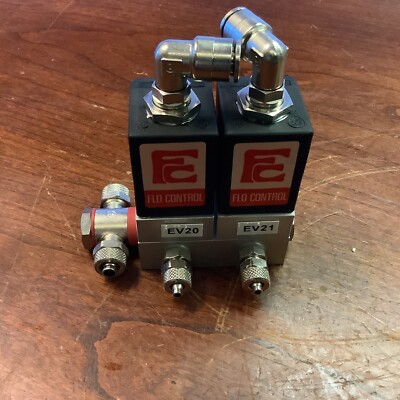 2 FLO-CONTROL 609500/611 Solenoid Valves Mounted On Q3Q124.ABO Flo Control
