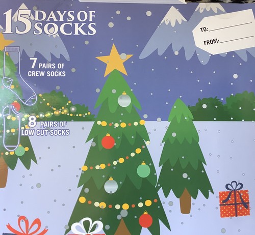 Christmas Advent Calendar 15 Days Of Socks RV Glamping Thru The Snow W 