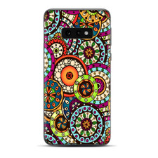 Skins Decal wrap for Samsung Galaxy S10e - Ethnic Circles Pattern