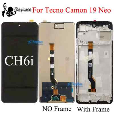 6.8 Inch For Tecno Camon 19 Neo CH6i  LCD Display Touch Screen Assembly
