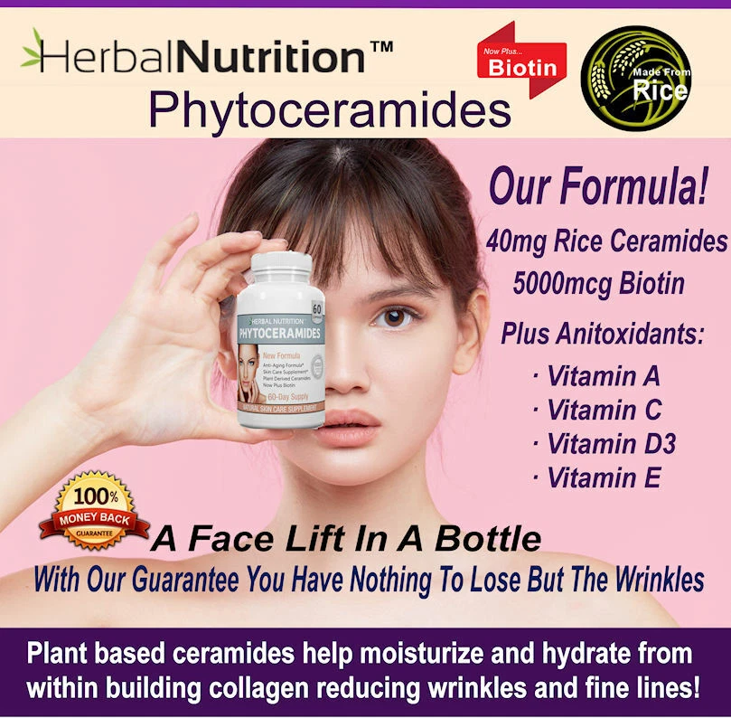 Phytoceramides Cápsulas Producto Antienvejecimiento para Mujeres y Hombres ¡Un Removedor de Arrugas! Foto 3 de 4