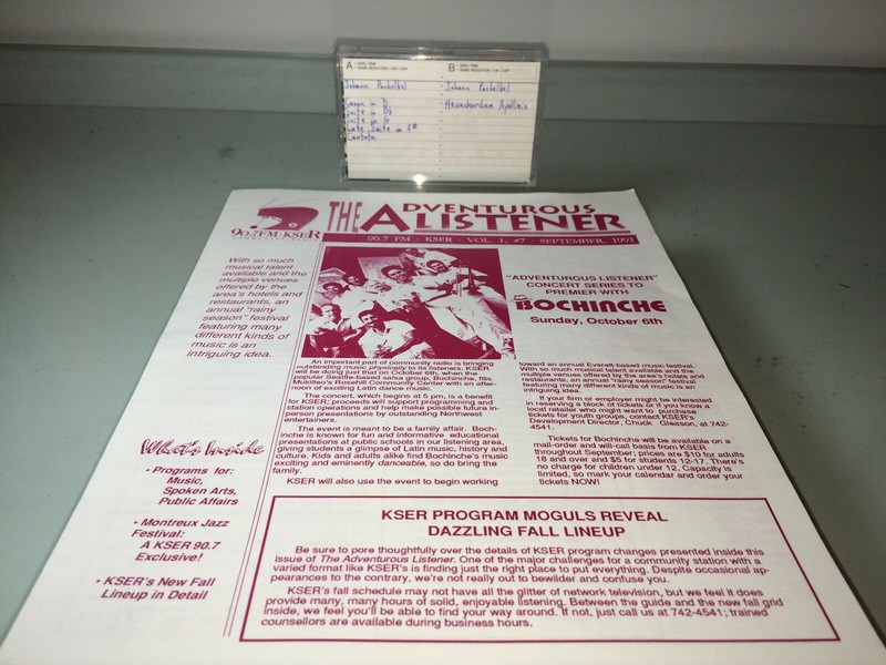 Visage Radio Archive (KSER)(September 1991) with KSER Station Program