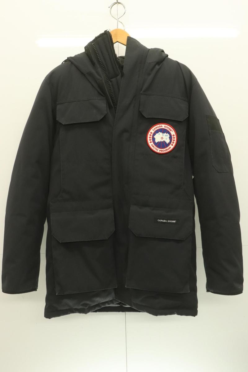 CANADA GOOSE Men's Down Jacket M JASPER Hoodie CANADA GOOSE M Navy Logo