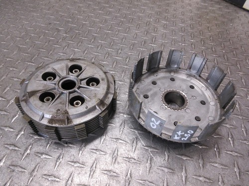 2002 Kawasaki KX250 KX 250 clutch basket hub springs plates 02 pressure plate