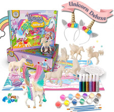 Deluxe Unicorn Painting Kit for Girls - STEM Certified Unicorn Craft for Girls A