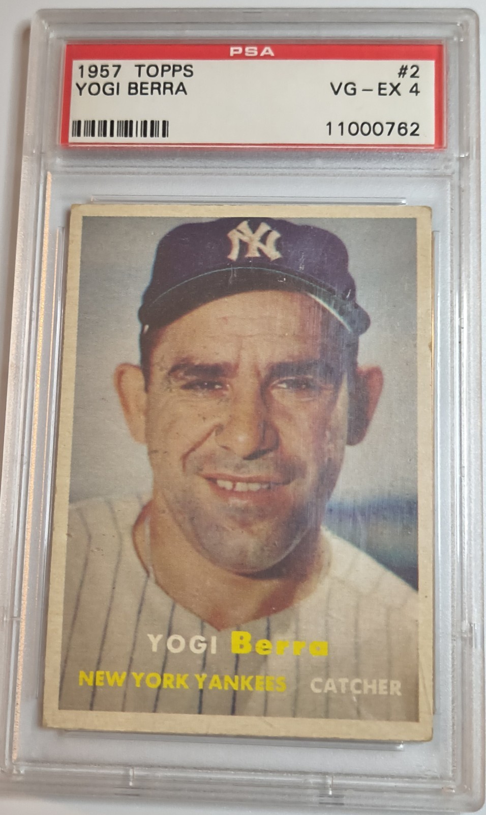 1957 Topps Yogi Berra PSA 4