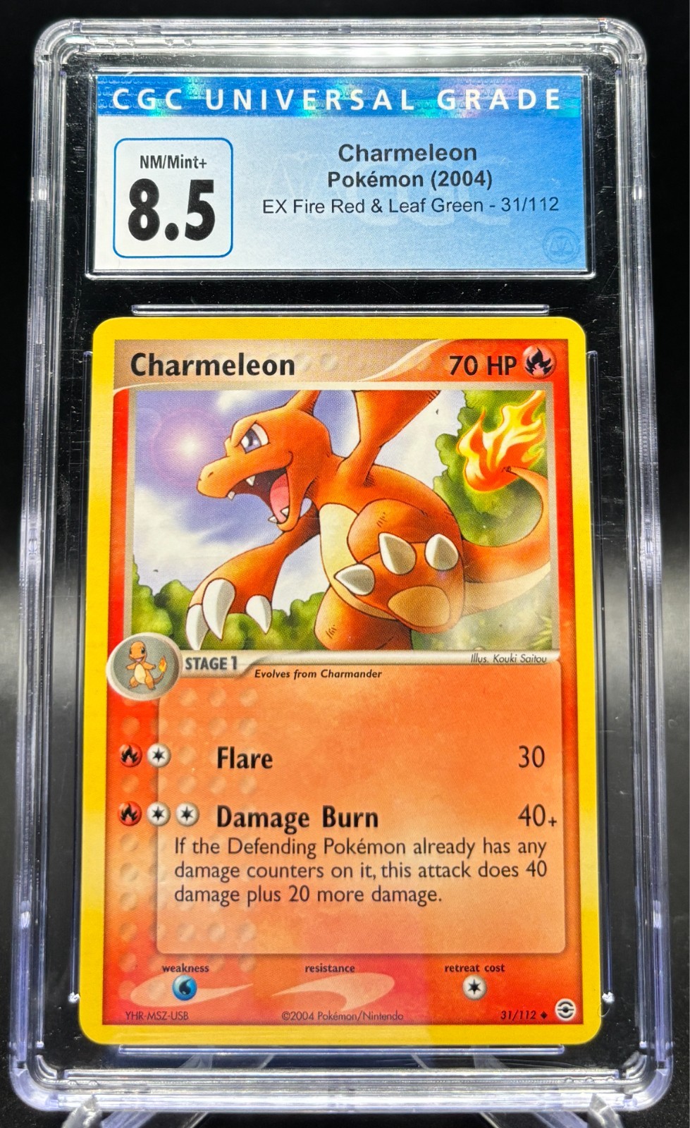 CGC 8.5 Charmeleon EX Fire Red & Leaf Green 2004 Pokemon Card 31/112 NM/Mint+