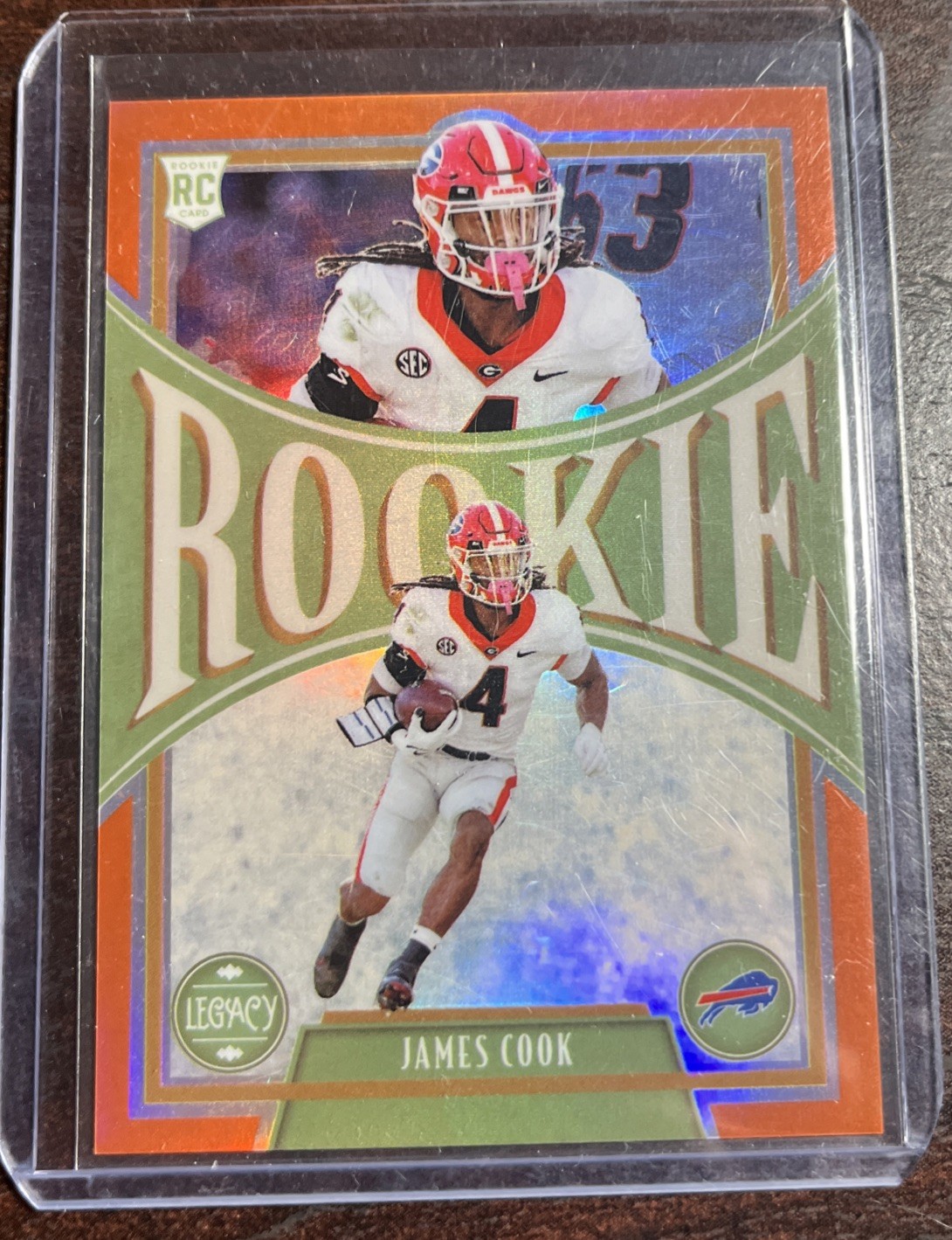 James Cook Panini Legacy #200 Orange