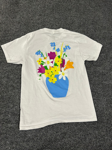Obey t shirt womens Small white floral graphic streetwear