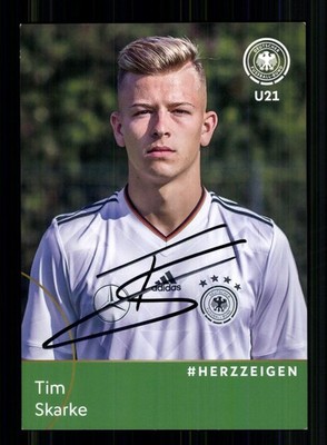 Tim Skarke DFB Autogrammkarte U 21 2017 Original Signiert