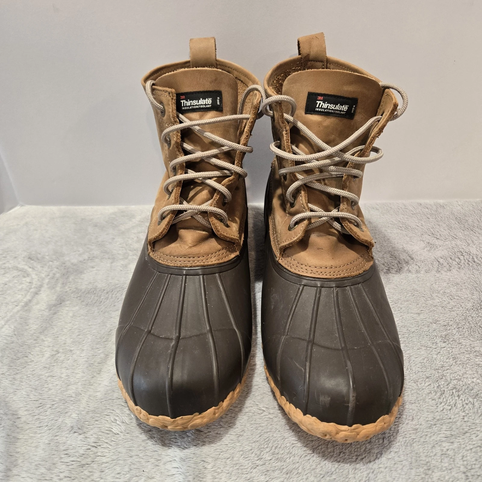 Mens 13 Duck Boots 3M Thinsulate 200g Gander Mountain Upper Leather Brown