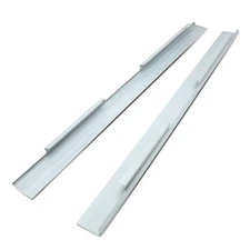 Fit 01-07 Chevy Silverado GMC Sierra Crew Cab Pair Outer Slip-On Rocker Panel