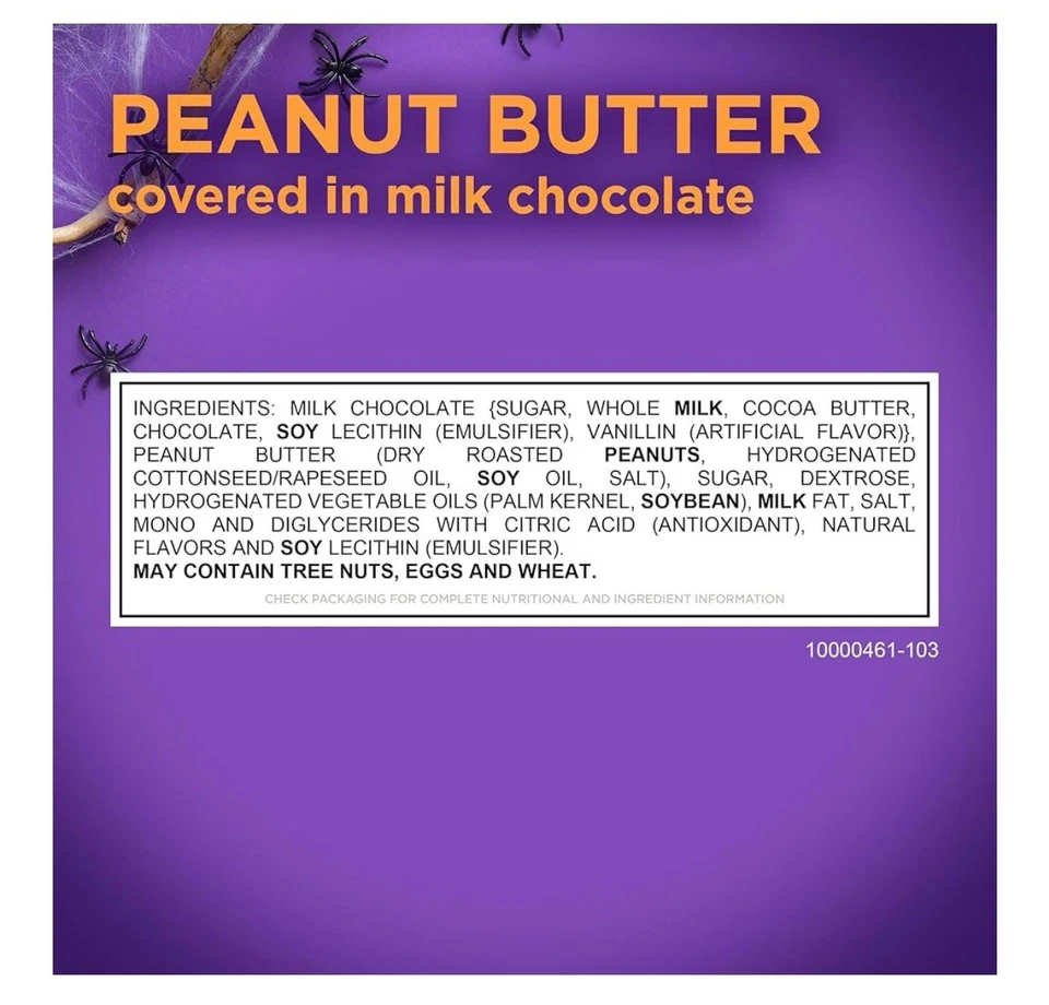 RUSSELL STOVER Halloween Milk Chocolate Peanut Butter Pumpkin, 1.3 oz (Pack 18) - Image 3 of 4