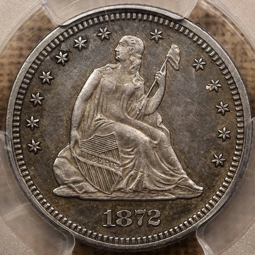 1872-P Seated Liberty Quarter — photo from another recent sale