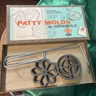 Vintage Kitchen Cast Iron PATTY MOLDS by GRISWOLD - W/Box